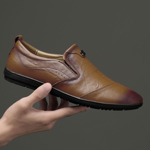genuine leather men shoes, sping autumn business fashion men casual shoes, brand shoes casual driving flats, Black
genuine leather men shoes, sping autumn business fashion men casual shoes, brand shoes casual driving flats, Black