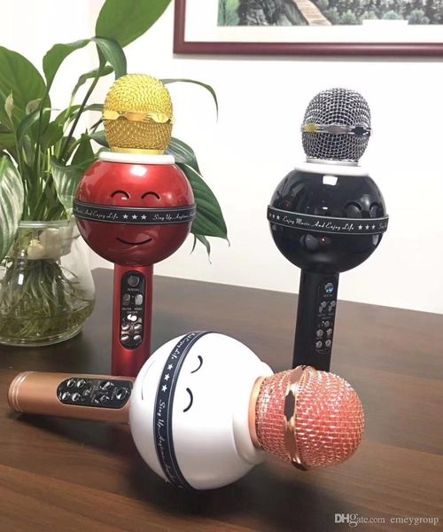 ws878 wireless bluetooth led lights karaoke microphone phone music player with magic mic for ing
ws878 wireless bluetooth led lights karaoke microphone phone music player with magic mic for ing