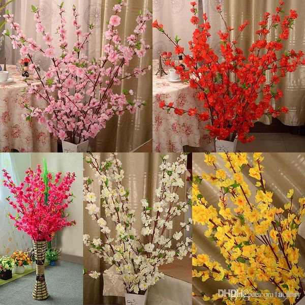 160pcs artificial cherry spring plum peach blossom branch silk flower tree for wedding party decoration white red yellow pink
160pcs artificial cherry spring plum peach blossom branch silk flower tree for wedding party decoration white red yellow pink