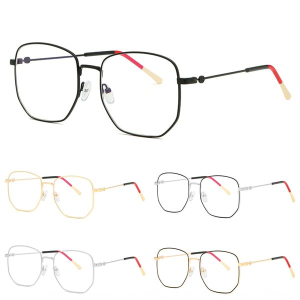 g family wu lei ni ni polygon little bee personalized metal glasses frame men's anti-blue light plain glasses, Silver
g family wu lei ni ni polygon little bee personalized metal glasses frame men's anti-blue light plain glasses, Silver