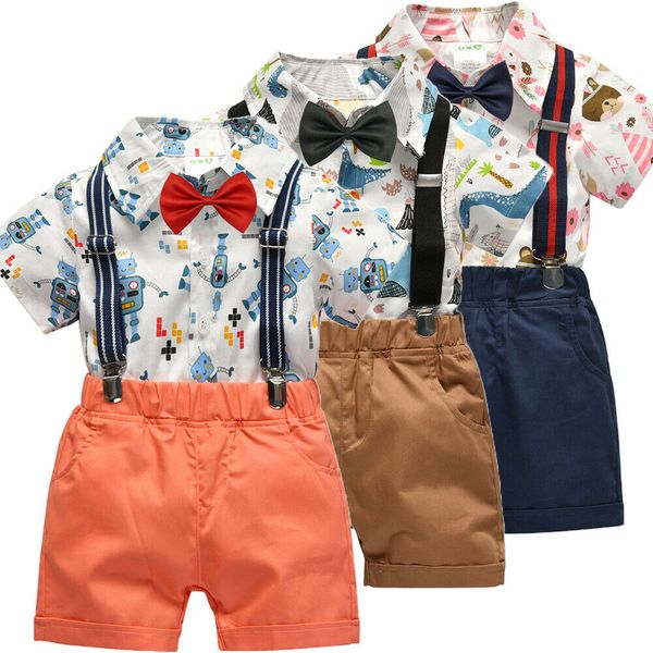 2019 fashion 2pcs toddler kid baby boy gentleman suit short sleeve shirt pants shorts overall outfit set 6m-6y lovely, White
2019 fashion 2pcs toddler kid baby boy gentleman suit short sleeve shirt pants shorts overall outfit set 6m-6y lovely, White