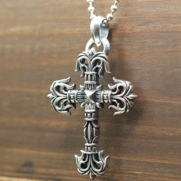 sterling silver flame cross necklace joker pendant punk couple flower rattan horseshoe 925 thai silver pendant kka4777
sterling silver flame cross necklace joker pendant punk couple flower rattan horseshoe 925 thai silver pendant kka4777