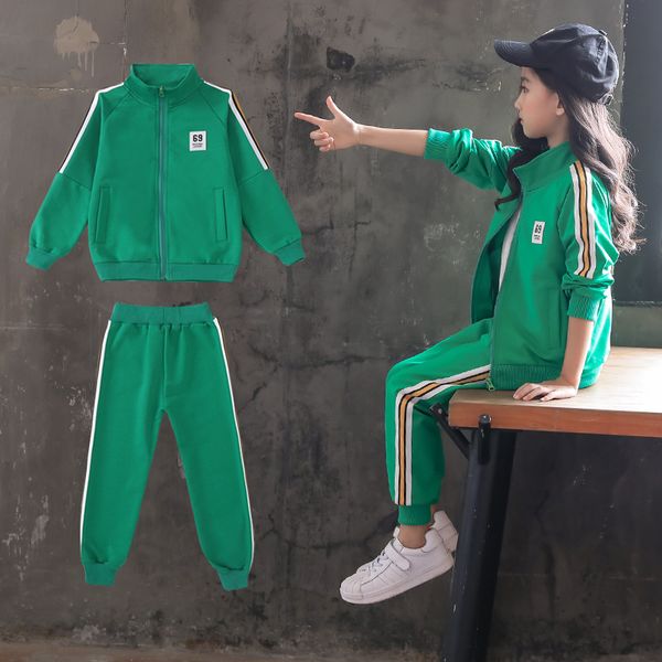 2019 autumn new girls sports suits children's school uniforms 2pcs boys girls set vetement garcon outfit, White
2019 autumn new girls sports suits children's school uniforms 2pcs boys girls set vetement garcon outfit, White