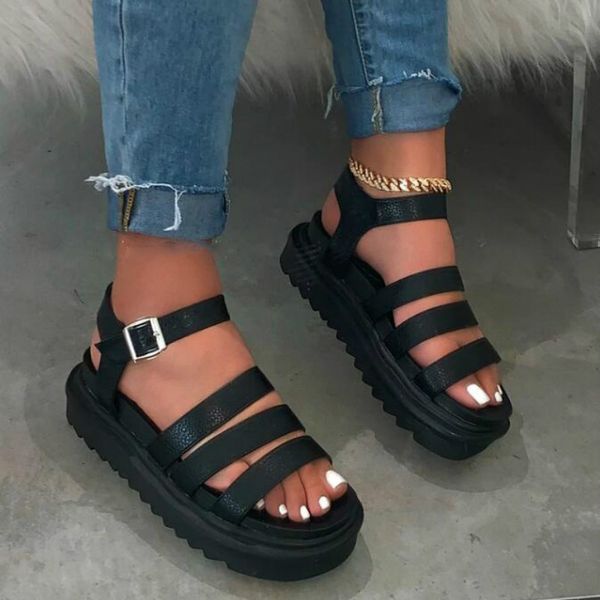 women summer shoes with platform pu leather wedges female gladiator sandal thick bottom black brown breathable woman footwear
women summer shoes with platform pu leather wedges female gladiator sandal thick bottom black brown breathable woman footwear