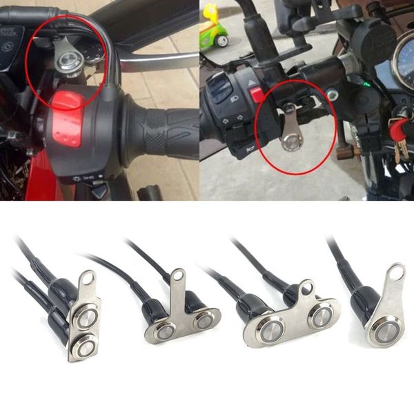 

12v/5a motorcycle handlebar switch universal waterproof headlight on/off button adjustable mount for atv dirt electric bike