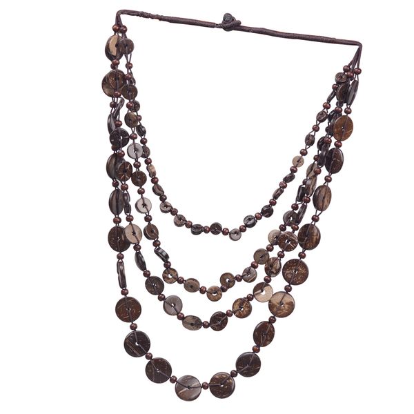 bohemian multi-layer coconut shell wood bead pendant necklaces women ethnic jewelry hand beaded hanging long necklace, Silver
bohemian multi-layer coconut shell wood bead pendant necklaces women ethnic jewelry hand beaded hanging long necklace, Silver