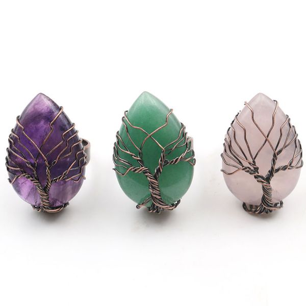 wholesale 5 pcs copper plated wire wrap rose quartz water drop resizable finger ring green aventurine ethnic style jewelry, Silver
wholesale 5 pcs copper plated wire wrap rose quartz water drop resizable finger ring green aventurine ethnic style jewelry, Silver