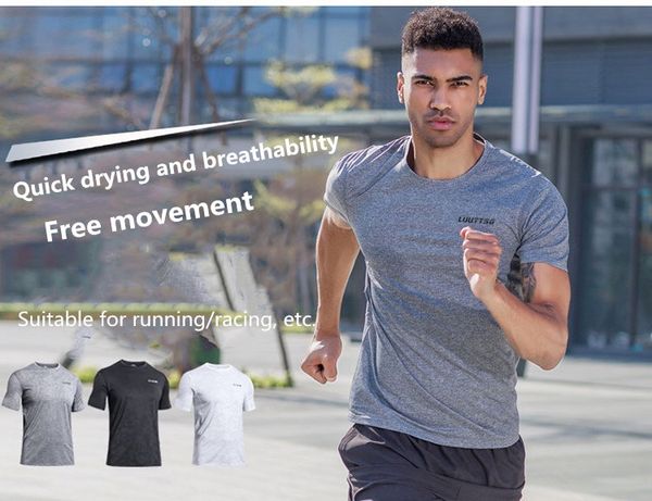 41-european and american sportswear male marathon running clothes fast dry t-shirt outdoor running sportswear short sleeves, Black;red
41-european and american sportswear male marathon running clothes fast dry t-shirt outdoor running sportswear short sleeves, Black;red