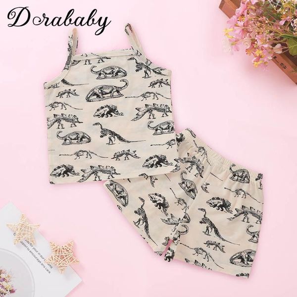 dorababy new style 1-5y girls clothing sets cute dinosaur paradise printing wooden button sling t-shirts tees five-point shorts, White
dorababy new style 1-5y girls clothing sets cute dinosaur paradise printing wooden button sling t-shirts tees five-point shorts, White