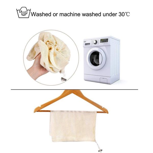 reusable produce bags, natural cotton material is biodegradable, machine washable & dryer friendly, double-stitched seams,set of laundry sto
reusable produce bags, natural cotton material is biodegradable, machine washable & dryer friendly, double-stitched seams,set of laundry sto