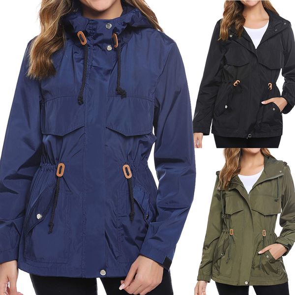 waterproof women's jacket lightweight coats hooded raincoat outdoor windbreaker rain jacket trench coats hiking mountain, Blue;black
waterproof women's jacket lightweight coats hooded raincoat outdoor windbreaker rain jacket trench coats hiking mountain, Blue;black