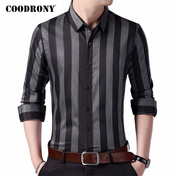 coodrony brand shirt men spring autumn new arrival long sleeve chemise homme fashion striped business casual cotton shirts c6064, White;black
coodrony brand shirt men spring autumn new arrival long sleeve chemise homme fashion striped business casual cotton shirts c6064, White;black