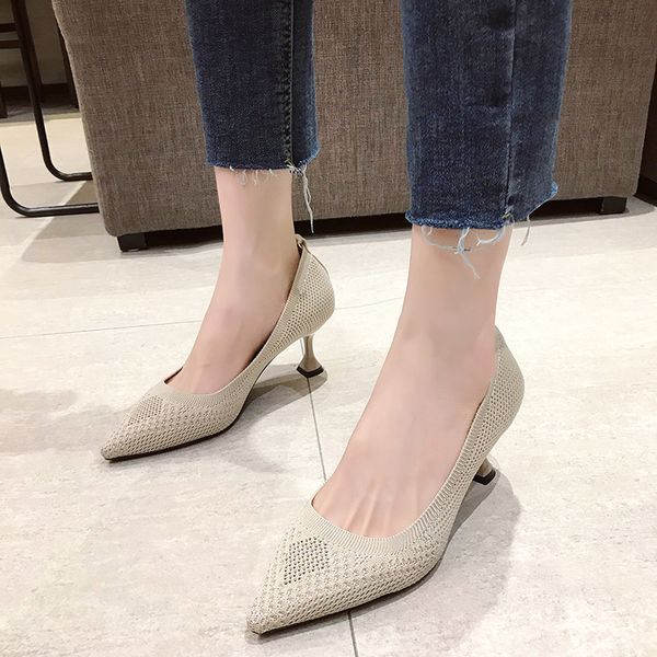autumn spring cotton boots fashion elastic farbic party pumps black nude women pointed toe high heels mature shoes size 39
autumn spring cotton boots fashion elastic farbic party pumps black nude women pointed toe high heels mature shoes size 39