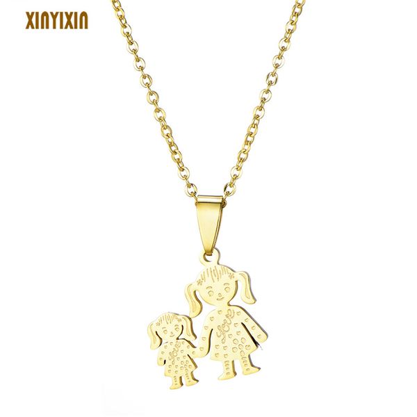 gold 2020 fashion jewelry stainless steel girls pendant necklace mama and daughter family choker necklace mother's day gift new, Silver
gold 2020 fashion jewelry stainless steel girls pendant necklace mama and daughter family choker necklace mother's day gift new, Silver