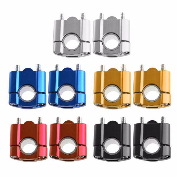 new 1 pair off road motorcycle clamp raised riser for 22mm 28mm fat bar pit dirt moto bike 5 colors
new 1 pair off road motorcycle clamp raised riser for 22mm 28mm fat bar pit dirt moto bike 5 colors