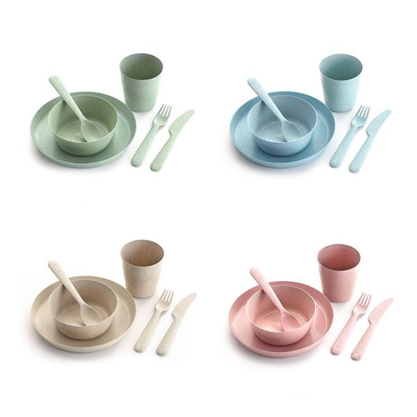 4pcs portable reusable household dishware set kids spoon fork cup salad soup bowl plate wheat straw kitchen tableware set
4pcs portable reusable household dishware set kids spoon fork cup salad soup bowl plate wheat straw kitchen tableware set