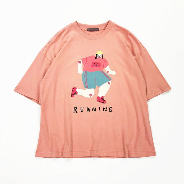 2019 summer new women's loose t-shirt pink t-shirt oversized women's cotton o-neck running print shirt, White
2019 summer new women's loose t-shirt pink t-shirt oversized women's cotton o-neck running print shirt, White