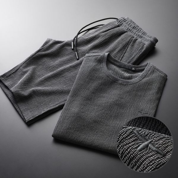 summer men plus size 3xl 4xl luxury sport sleeve man sets(t-shirts+pants) wrinkle slim mens sets with short, Gray
summer men plus size 3xl 4xl luxury sport sleeve man sets(t-shirts+pants) wrinkle slim mens sets with short, Gray