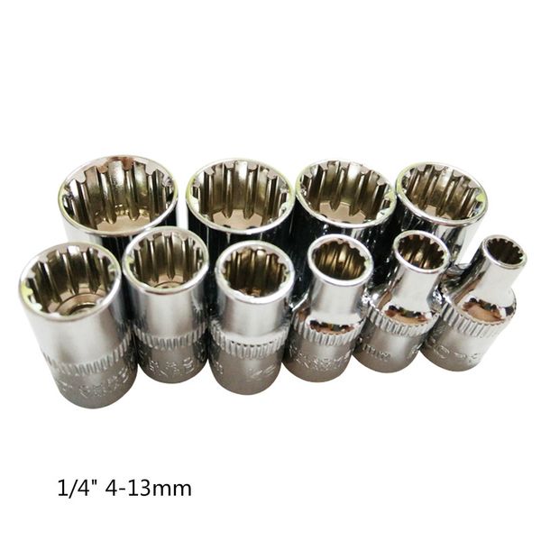 10 pcs 1/4" 4-13mm universal 12 tooth socket wrench head inner hexagon spanner allen head auto repair tools
10 pcs 1/4" 4-13mm universal 12 tooth socket wrench head inner hexagon spanner allen head auto repair tools