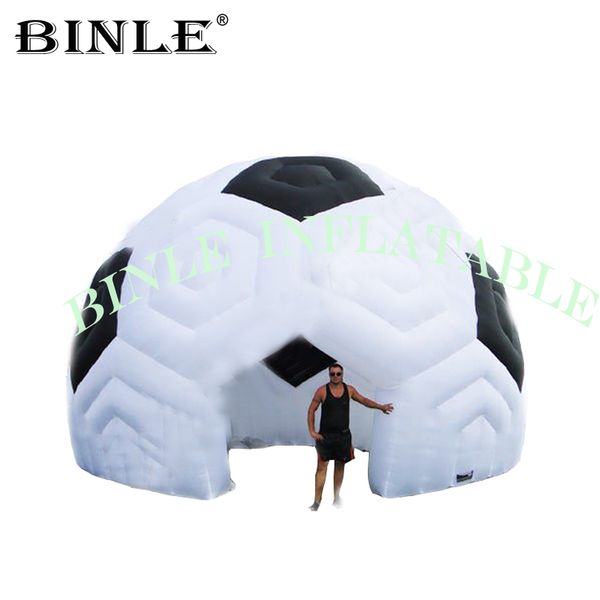 customized outdoor igloo inflatable soccer dome tent with led lights for football field events
customized outdoor igloo inflatable soccer dome tent with led lights for football field events