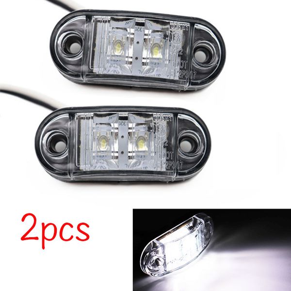 2pcs 12v / 24v led side marker lights car external lights warning tail light auto trailer truck lorry lamps white color
2pcs 12v / 24v led side marker lights car external lights warning tail light auto trailer truck lorry lamps white color