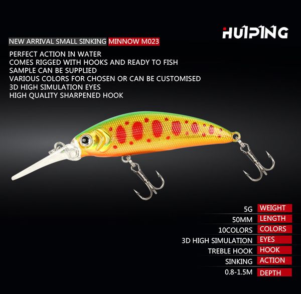 fishing luya bait tilted-billed bass 50mm 5g split ring flat body longcasting 3d eyes sharpened hook
fishing luya bait tilted-billed bass 50mm 5g split ring flat body longcasting 3d eyes sharpened hook