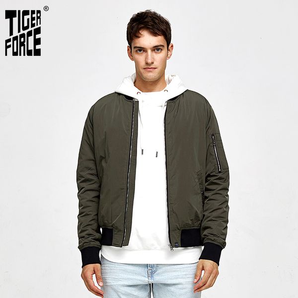 tiger force 2020 new spring men bomber jacket windbreaker fashion short coat male outerwear casual stand collar 50442, Black;brown
tiger force 2020 new spring men bomber jacket windbreaker fashion short coat male outerwear casual stand collar 50442, Black;brown