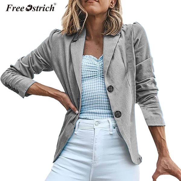 ostrich spring summer women casual jacket women solid slim single breasted casual business jacket size s-xxl n30, Black;brown
ostrich spring summer women casual jacket women solid slim single breasted casual business jacket size s-xxl n30, Black;brown