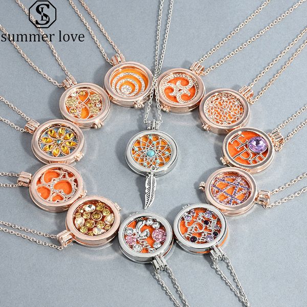 12 styles aroma locket necklace magnetic gold silver aromatherapy essential oil diffuser perfume locket necklace with 3 pads-z
12 styles aroma locket necklace magnetic gold silver aromatherapy essential oil diffuser perfume locket necklace with 3 pads-z