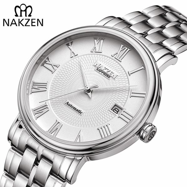nakzen мужчины классические автоматические механические часы марка luxury man часы из нержавеющей стали наручные часы relogio masculino miyo, Slivery;brown
nakzen мужчины классические автоматические механические часы марка luxury man часы из нержавеющей стали наручные часы relogio masculino miyo, Slivery;brown