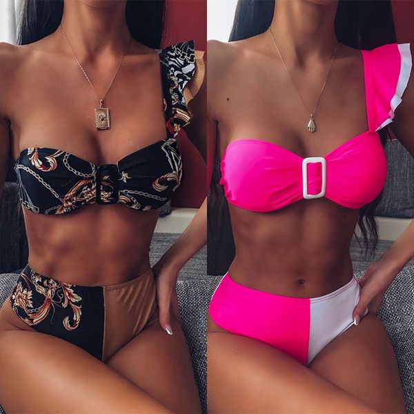 bikinis set hirigin color patchwork one sholuder bikini women 2021 push up padded swimwear hing waist bathing suit biquini
bikinis set hirigin color patchwork one sholuder bikini women 2021 push up padded swimwear hing waist bathing suit biquini