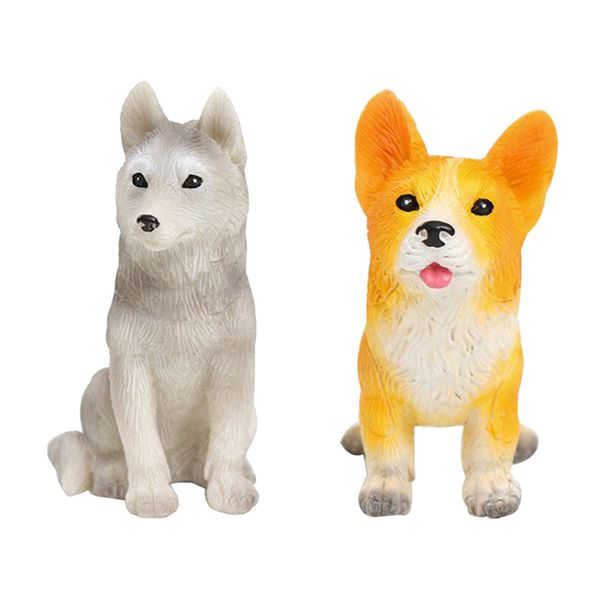 2pcs miniature figurines for terrariums glass cake decoration - lovely dog puppy - husky & corgi
2pcs miniature figurines for terrariums glass cake decoration - lovely dog puppy - husky & corgi