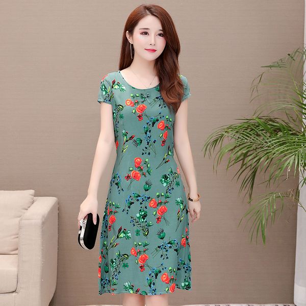 2019 dress new 6xl promotion new vestidos mujer women dress women round neck short-sleeved cotton printed slim belt, Black;gray
2019 dress new 6xl promotion new vestidos mujer women dress women round neck short-sleeved cotton printed slim belt, Black;gray