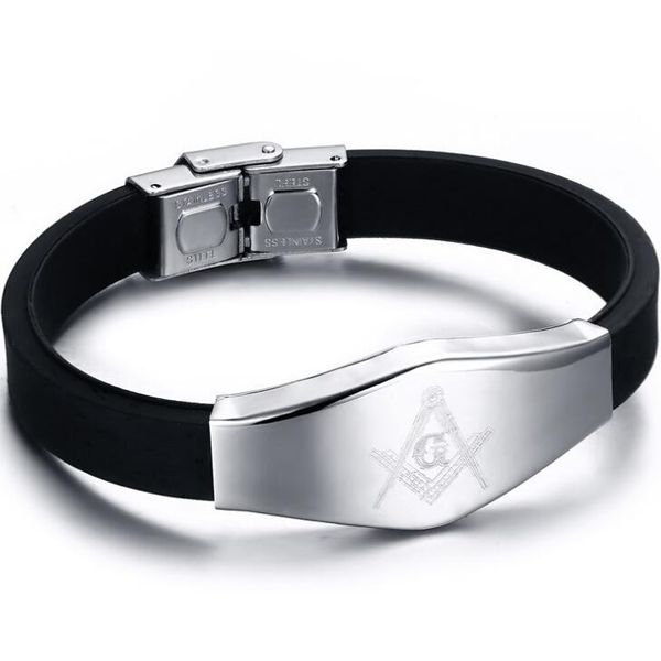 masonic logo bracelets hip hop 21cm men's bracelet fashion silicone men's bracelet charm bracelets european and american, Golden;silver
masonic logo bracelets hip hop 21cm men's bracelet fashion silicone men's bracelet charm bracelets european and american, Golden;silver