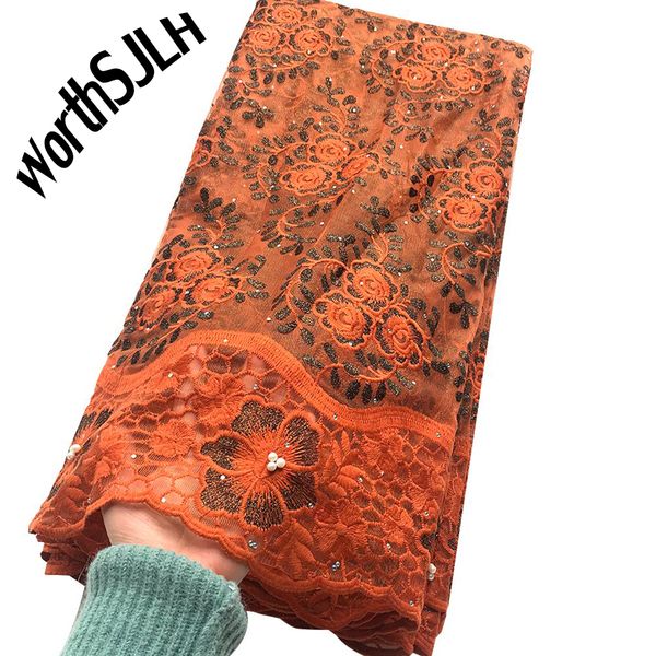 new african fabric lace 2021 guipure beaded orange wedding dresses french laces fabrics for women, Black;white
new african fabric lace 2021 guipure beaded orange wedding dresses french laces fabrics for women, Black;white