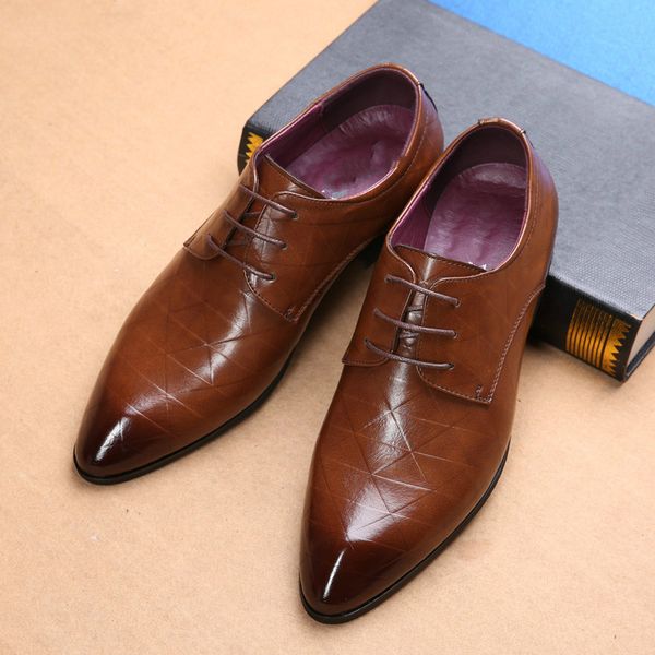 new fashion male wedding business dress men pointed toe oxfords man office dress leather shoes big size mens dress, Black
new fashion male wedding business dress men pointed toe oxfords man office dress leather shoes big size mens dress, Black