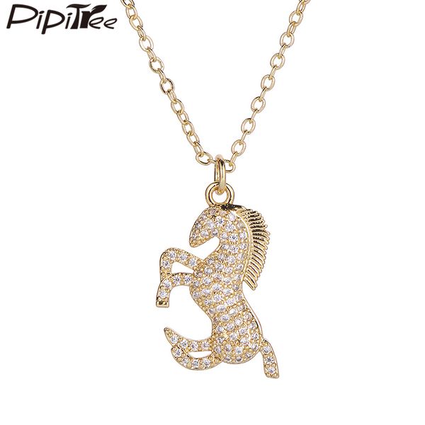 pipitree brand zircon animal horse necklace copper gold silver women men's cz pendant necklaces chain jewelry choker collars
pipitree brand zircon animal horse necklace copper gold silver women men's cz pendant necklaces chain jewelry choker collars