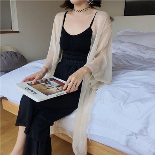 light fairy outside sunblock clothing women' long chiffon cardigan thin coat shawl perspective super fairy coat, Blue;gray
light fairy outside sunblock clothing women' long chiffon cardigan thin coat shawl perspective super fairy coat, Blue;gray