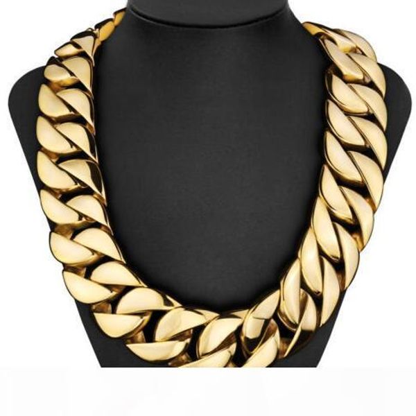 mendino heavy men's stainless steel necklace gold plated curb link chain 31mm, Silver
mendino heavy men's stainless steel necklace gold plated curb link chain 31mm, Silver