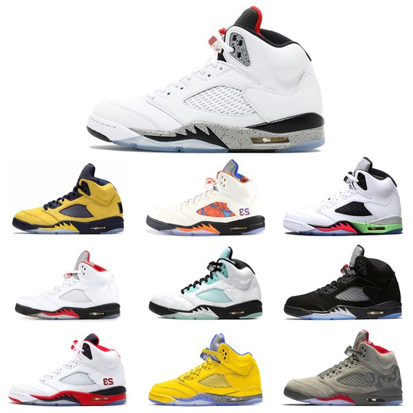 5 5s men basketball shoes og fire red black metallic silver island green wings camo psg white cement mens trainers sports sneakers 7-13
5 5s men basketball shoes og fire red black metallic silver island green wings camo psg white cement mens trainers sports sneakers 7-13