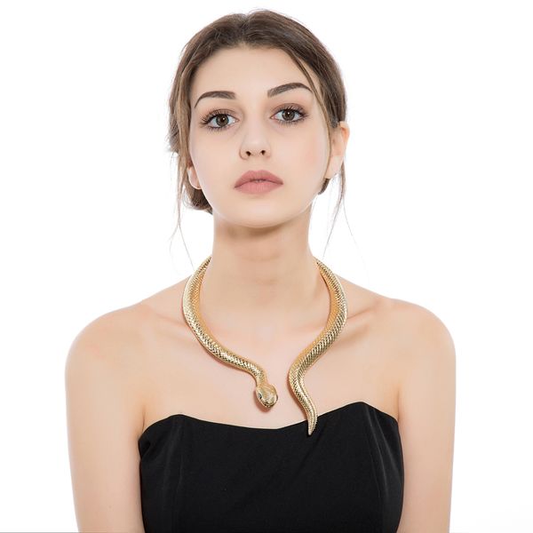 goldtone snake with black eyes curved bar design adjustable neck collar choker necklace for women party jewelry xl048, Silver
goldtone snake with black eyes curved bar design adjustable neck collar choker necklace for women party jewelry xl048, Silver