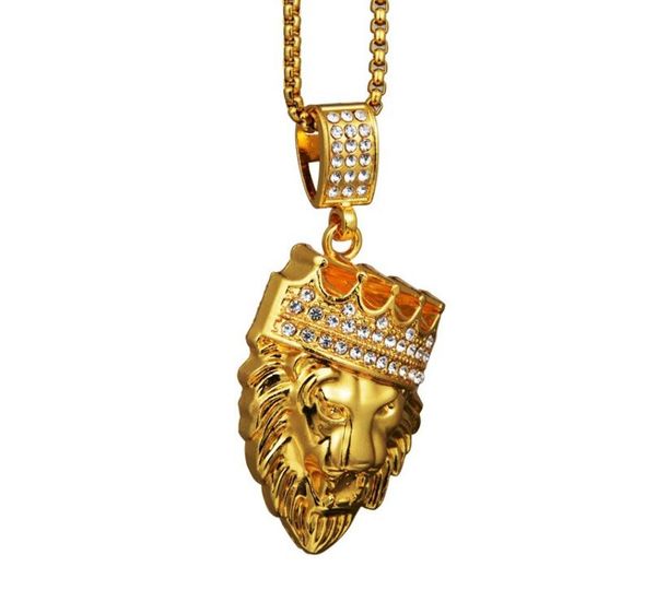 new designer hip hop alloy crown lion head necklace jewelry fashion personality exaggeration luxury lion head pendant jewelry, Silver
new designer hip hop alloy crown lion head necklace jewelry fashion personality exaggeration luxury lion head pendant jewelry, Silver