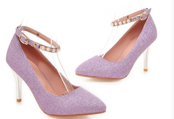 2019 women's shoes in spring and autumn with new style high heel fine heel pointed end sequined cloth@mm311, Black
2019 women's shoes in spring and autumn with new style high heel fine heel pointed end sequined cloth@mm311, Black