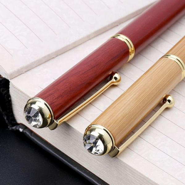 handmade wood crystal ballpoint pen signature black ink gel pens school student stationary office writing tool h7ec
handmade wood crystal ballpoint pen signature black ink gel pens school student stationary office writing tool h7ec