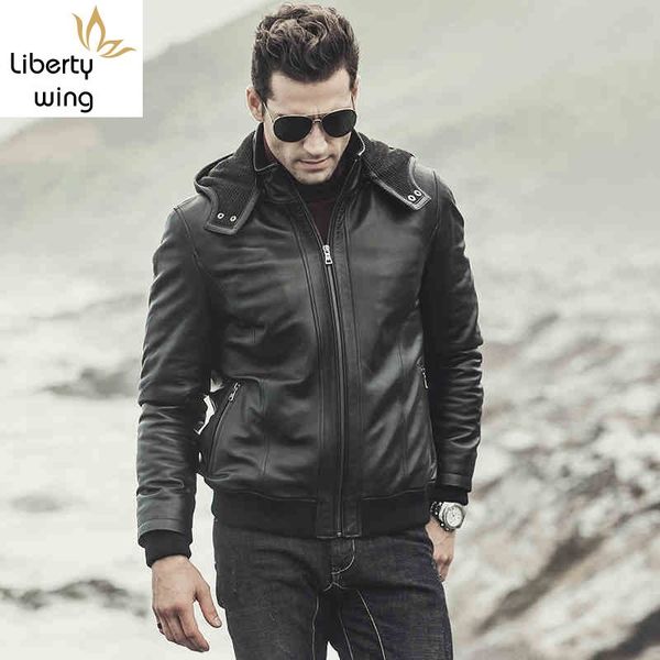 real leather men winter slim cotton thicken hooded jacket brand black casual genuine sheepskin short coats plus size 5xl, Black;brown
real leather men winter slim cotton thicken hooded jacket brand black casual genuine sheepskin short coats plus size 5xl, Black;brown