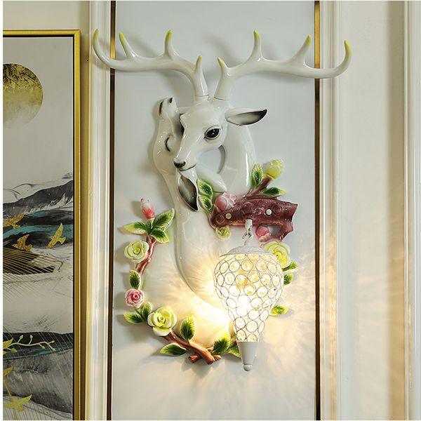 lucky antler wall lamp nordic living room tv background crystal wall light bedside personality creative bar decorations deer head lamps
lucky antler wall lamp nordic living room tv background crystal wall light bedside personality creative bar decorations deer head lamps