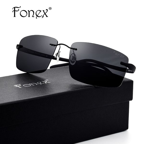 luxary-fonex rimless sunglasses men titanium tr90 polarized sunglass square ultralight sun glasses for men screwles eyewear oculos 8203, White;black
luxary-fonex rimless sunglasses men titanium tr90 polarized sunglass square ultralight sun glasses for men screwles eyewear oculos 8203, White;black