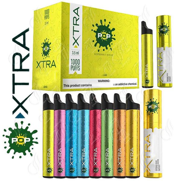 POP Xtra Disposable Device Pre-filled 3.5ml Big Volume Pod 1000 puffs Disposable Vape Pen VS Bidi Stick PUFF bar PUFF Glow Vaporizers
POP Xtra Disposable Device Pre-filled 3.5ml Big Volume Pod 1000 puffs Disposable Vape Pen VS Bidi Stick PUFF bar PUFF Glow Vaporizers