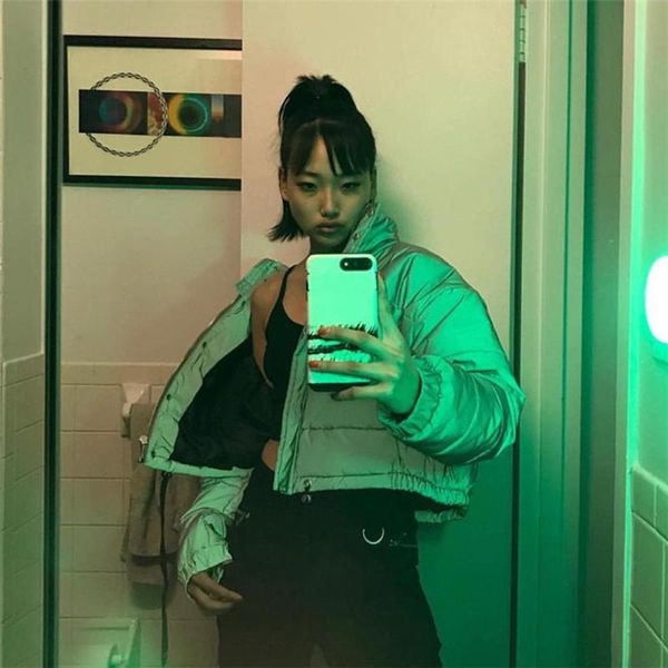 women winter fashion short warm coat jackets reflective short jacket gray color new ladies parka winter coats outwear 2020, Black
women winter fashion short warm coat jackets reflective short jacket gray color new ladies parka winter coats outwear 2020, Black