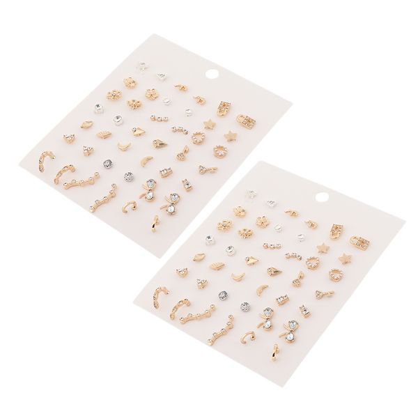 42 pairs earrings women jewelry fashion and elegant for wedding / travel / banquet clothes, Golden
42 pairs earrings women jewelry fashion and elegant for wedding / travel / banquet clothes, Golden